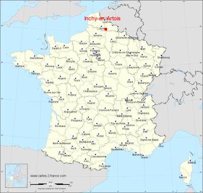 Carte de Inchy-en-Artois