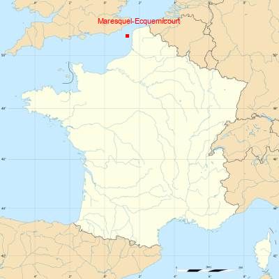 Fond de carte avec Maresquel-Ecquemicourt