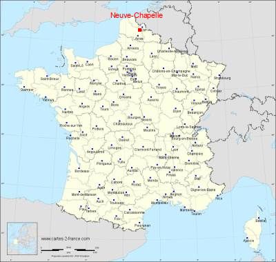 Carte de Neuve-Chapelle