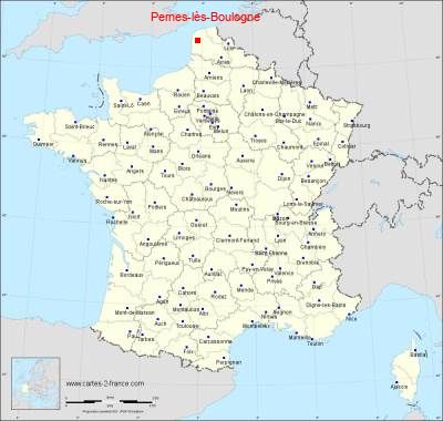 Carte de Pernes-lès-Boulogne