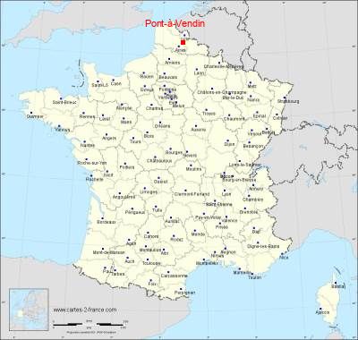 Carte de Pont-à-Vendin