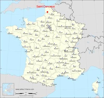 Carte de Saint-Denoeux