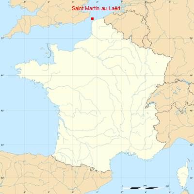 Fond de carte avec Saint-Martin-au-Laërt