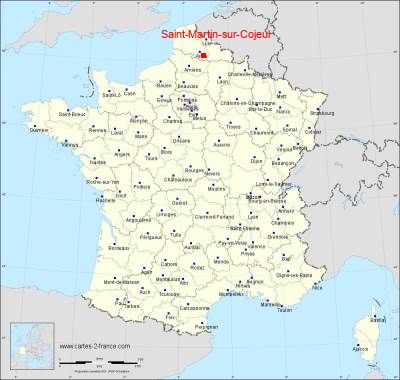 Carte de Saint-Martin-sur-Cojeul