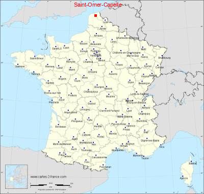 Carte de Saint-Omer-Capelle