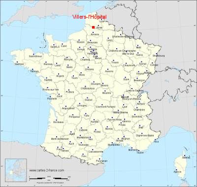 Carte de Villers-l'Hôpital