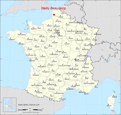 Carte de Wailly-Beaucamp