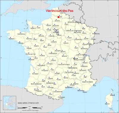 Carte de Warlincourt-lès-Pas
