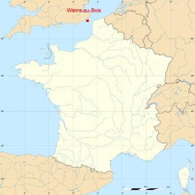 Fond de carte avec Wierre-au-Bois