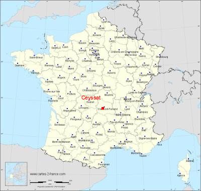 Carte de Ceyssat
