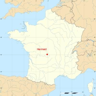 Fond de carte avec Herment