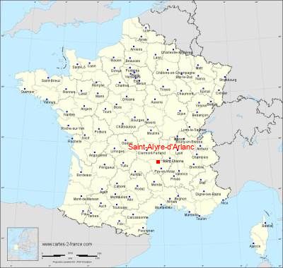 Carte de Saint-Alyre-d'Arlanc