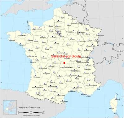 Carte de Saint-Gal-sur-Sioule