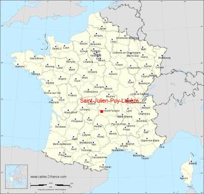 Carte de Saint-Julien-Puy-Lavèze