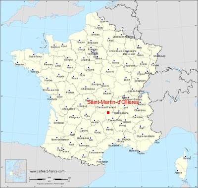 Carte de Saint-Martin-d'Ollières