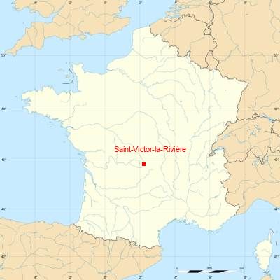 Fond de carte avec Saint-Victor-la-Rivière
