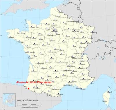 Carte de Ahaxe-Alciette-Bascassan