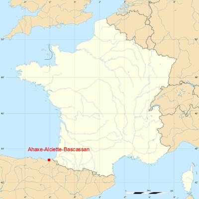 Fond de carte avec Ahaxe-Alciette-Bascassan