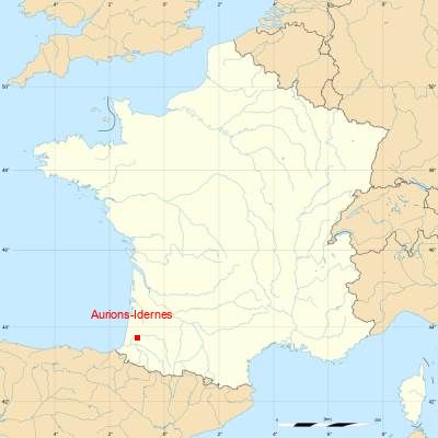 Fond de carte avec Aurions-Idernes
