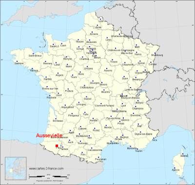 Carte de Aussevielle