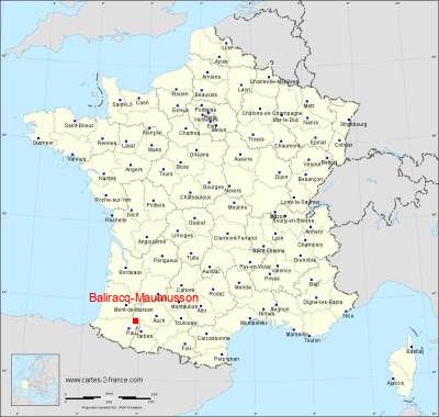 Carte de Baliracq-Maumusson
