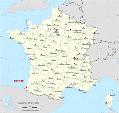 Carte de Biarritz