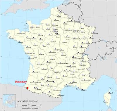 Carte de Bidarray