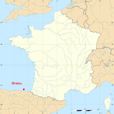 Fond de carte avec Biriatou