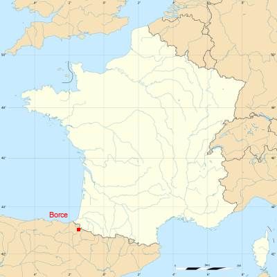Fond de carte avec Borce