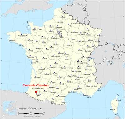 Carte de Casteide-Candau