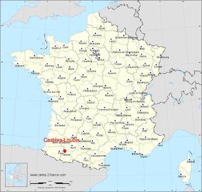 Carte de Castéra-Loubix