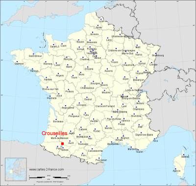 Carte de Crouseilles