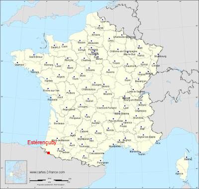 Carte de Estérençuby
