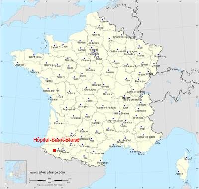 Carte de Hôpital-Saint-Blaise