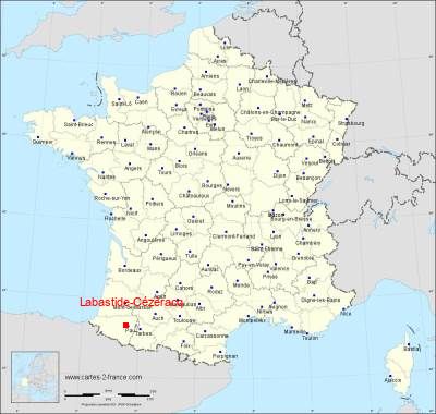 Carte de Labastide-Cézéracq