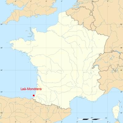 Fond de carte avec Laà-Mondrans