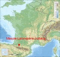 localisation mairie de Maspie-Lalonquère-Juillacq