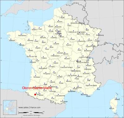 Carte de Oloron-Sainte-Marie