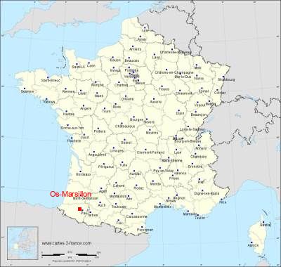 Carte de Os-Marsillon