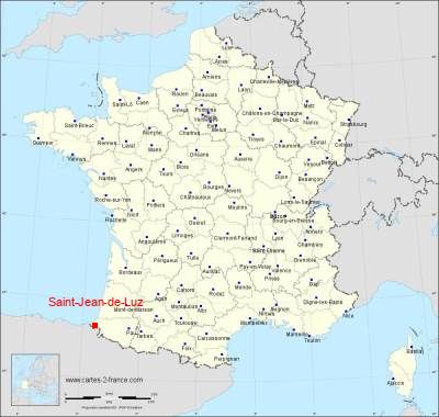 Carte de Saint-Jean-de-Luz