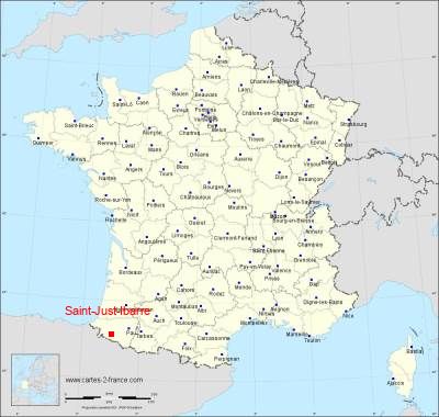 Carte de Saint-Just-Ibarre