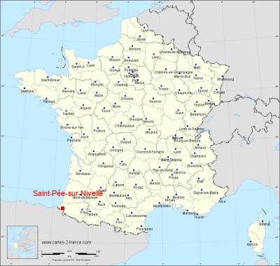 Carte de Saint-Pée-sur-Nivelle