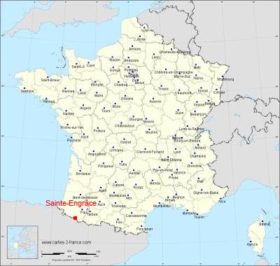 Carte de Sainte-Engrâce