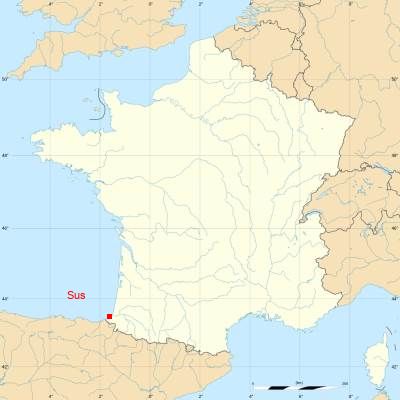 Fond de carte avec Sus