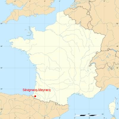 Fond de carte avec Sévignacq-Meyracq