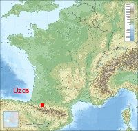 localisation mairie de Uzos