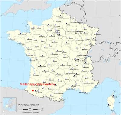 Carte de Viellenave-de-Navarrenx