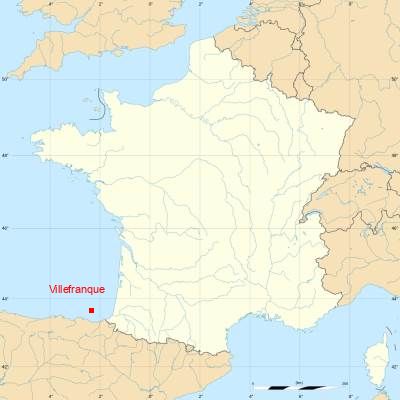 Fond de carte avec Villefranque