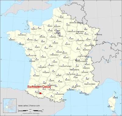 Carte de Barbazan-Debat