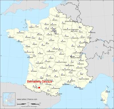 Carte de Bernadets-Dessus